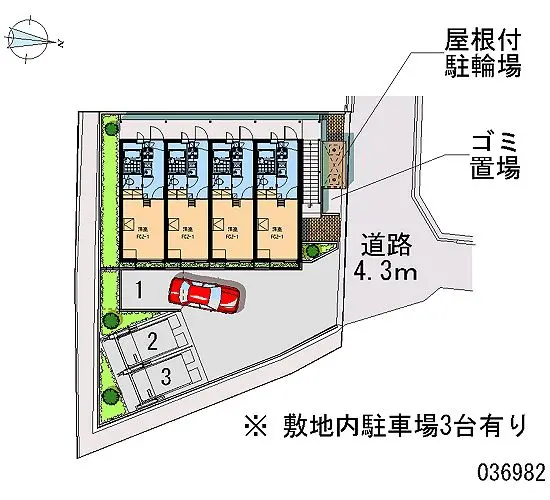 ★手数料０円★池田市井口堂 月極駐車場